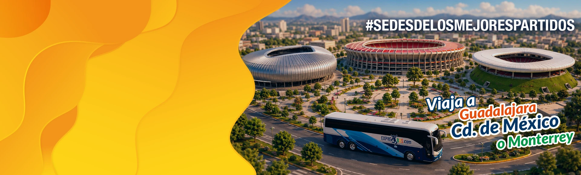 Exprebus en la ruta del mundial de futbol 2026